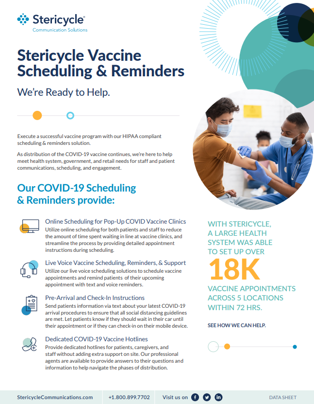 Stericycle Vaccine Scheduling & Reminders