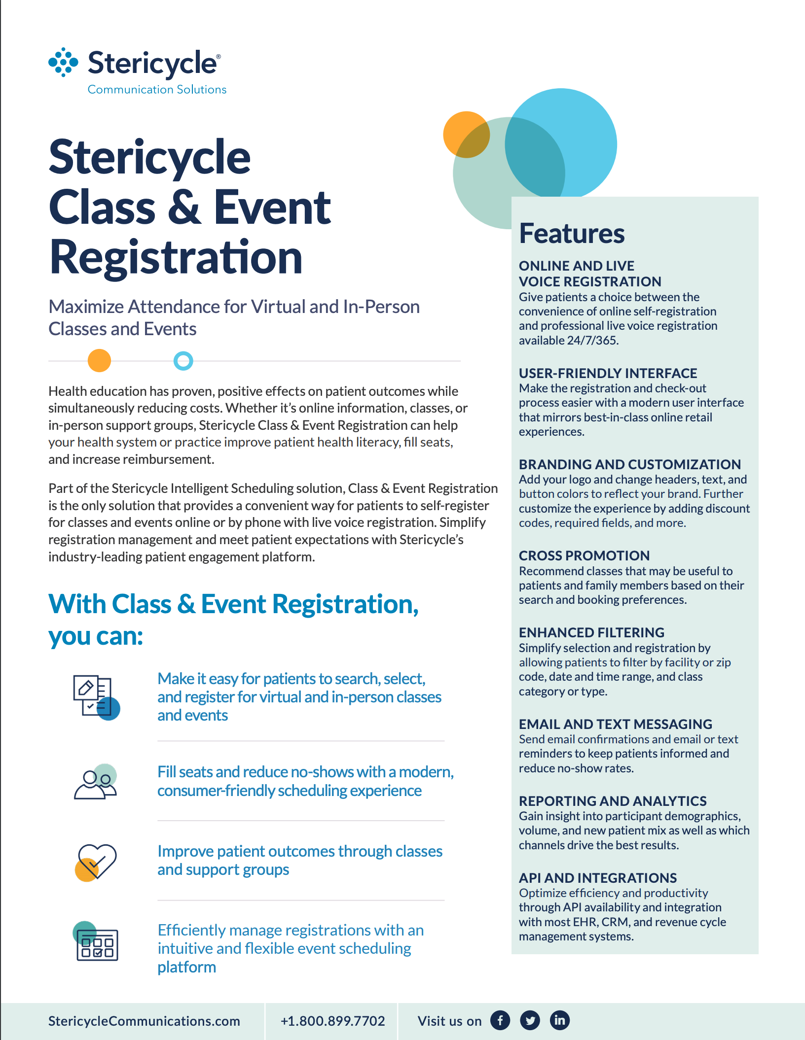 stericycle class & event registration